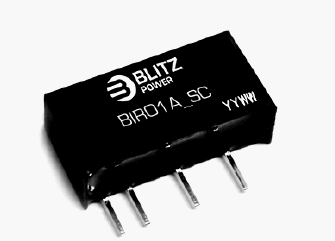 BIR01A-1209SC, 1 Вт стабилизированные изолированные DC/DC преобразователи, узкий диапазон входного напряжения, один выход